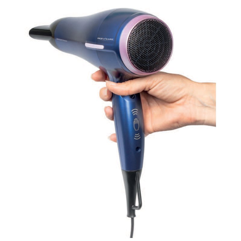 PROFI CARE sèche-cheveux PC-HTD 3030, commande capteur, bleu, ionisation